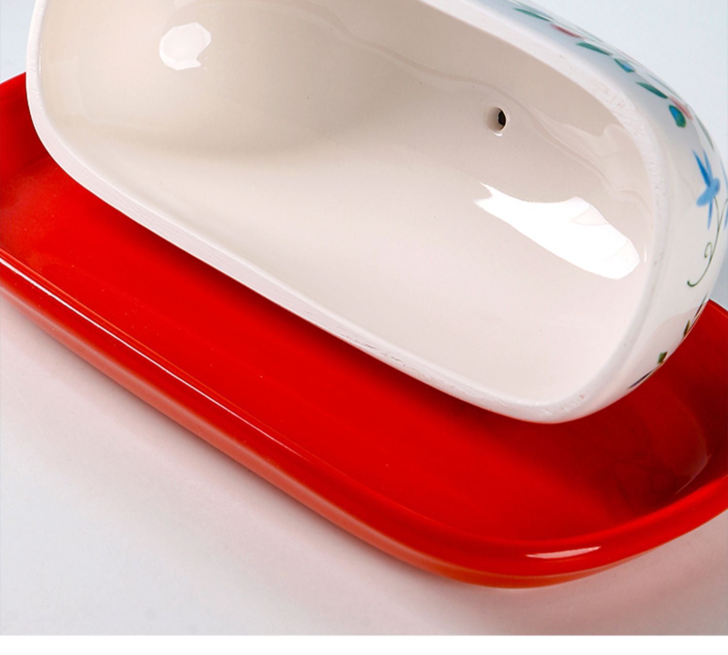 Songbird Ceramic Butter Dish