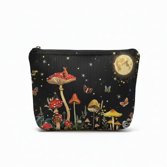 Mushroom Mischief Enchanted Forest Travel Toiletry Bag - Koda Store - Free Shipping
