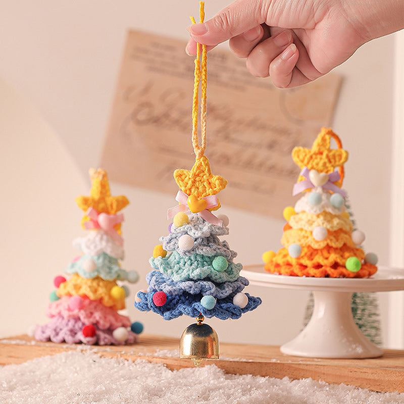 Pastel Knit Christmas Tree Ornaments - Koda Store - Free Shipping