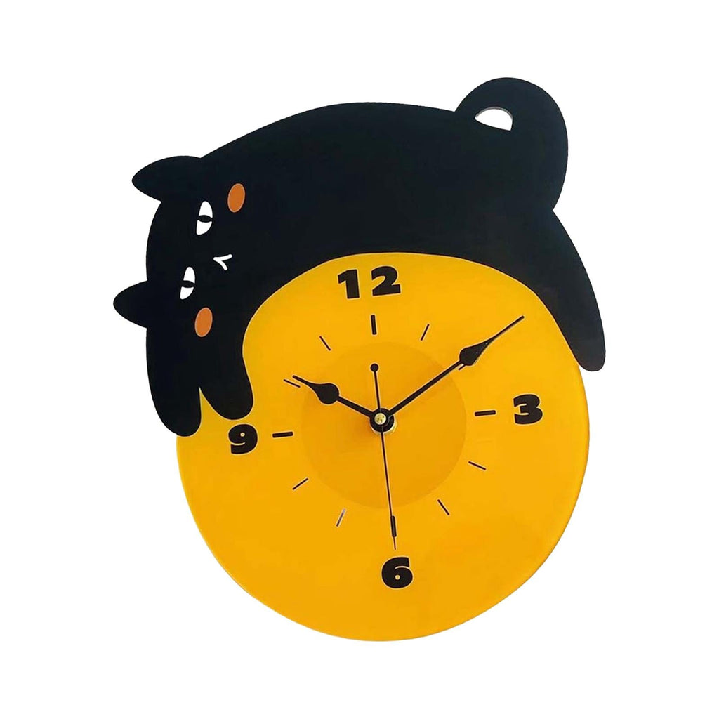 Lazy Black Cat Wall Clock Koda Store