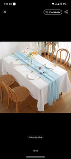 Whimsical Sheer Silk Chiffon Seamless Draping Table Runner - KODA STORE | Fashion x Homewares