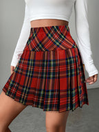 Totally Tartan Pleated Mini Skirt Shop name