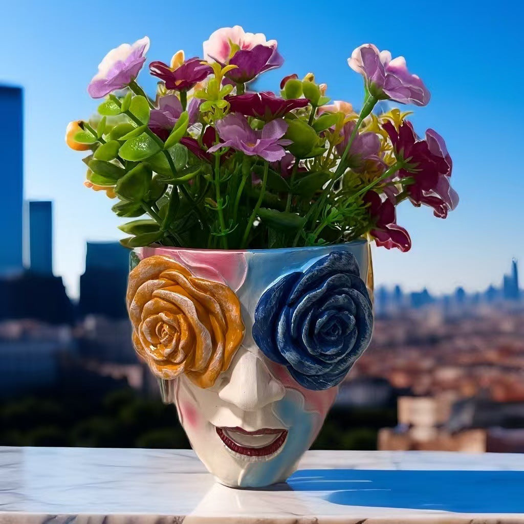 Quirky Rose Eyes Succulent Planter Pot Shop name