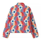 Retro Rainbow Puffer Jacket - Koda Store - Free Shipping