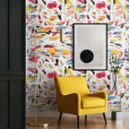 Abstract Art Brushstroke Self-Adhesive Wallpaper - Peel & Stick