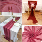 Whimsical Sheer Silk Chiffon Seamless Draping Table Runner - KODA STORE | Fashion x Homewares