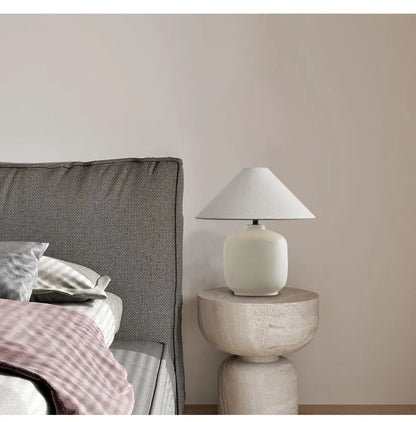Wabi Sabi Linen & Ceramic Table Lamp - KODA STORE | Fashion x Homewares