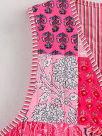 Pretty in Pink Patchwork Vest - Koda Store - Free Shipping