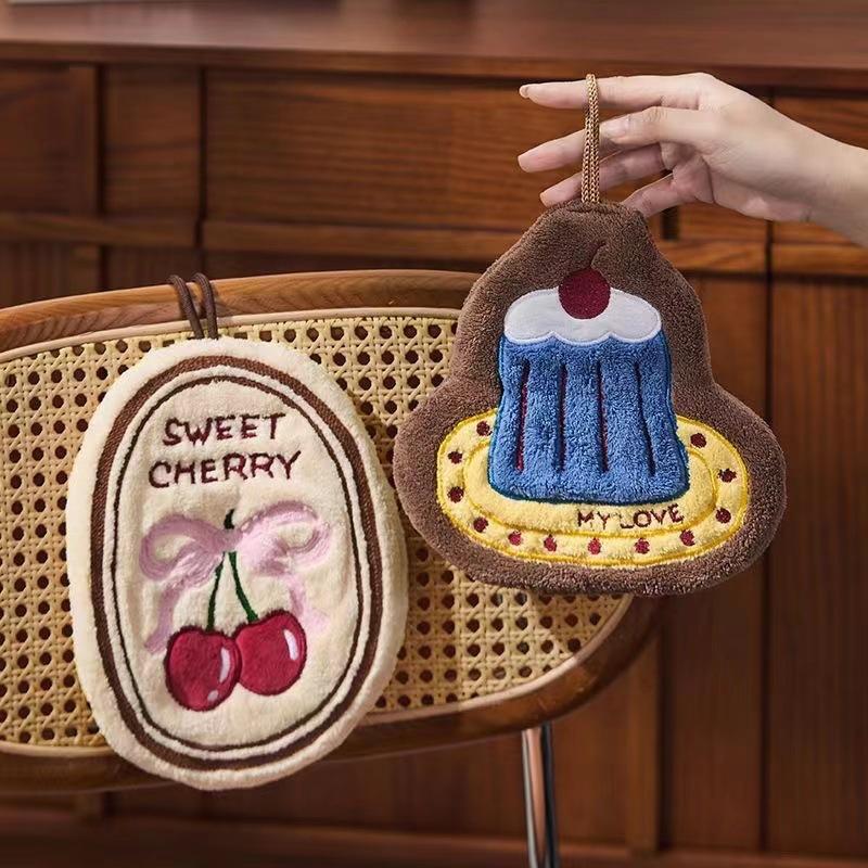 Sweet Cherry & Cupcake Hand Towel Set