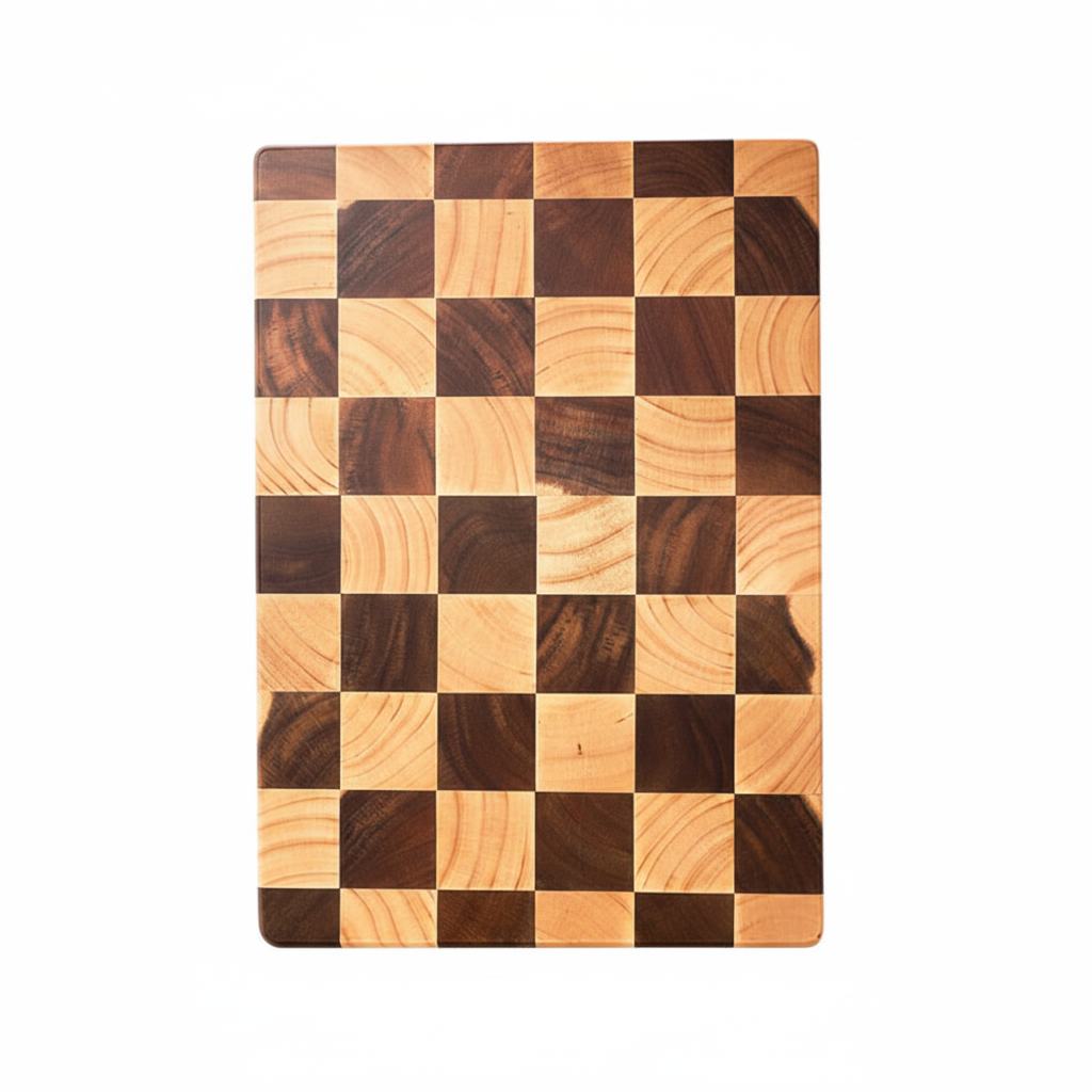 Checkerboard Wooden Cutting Board