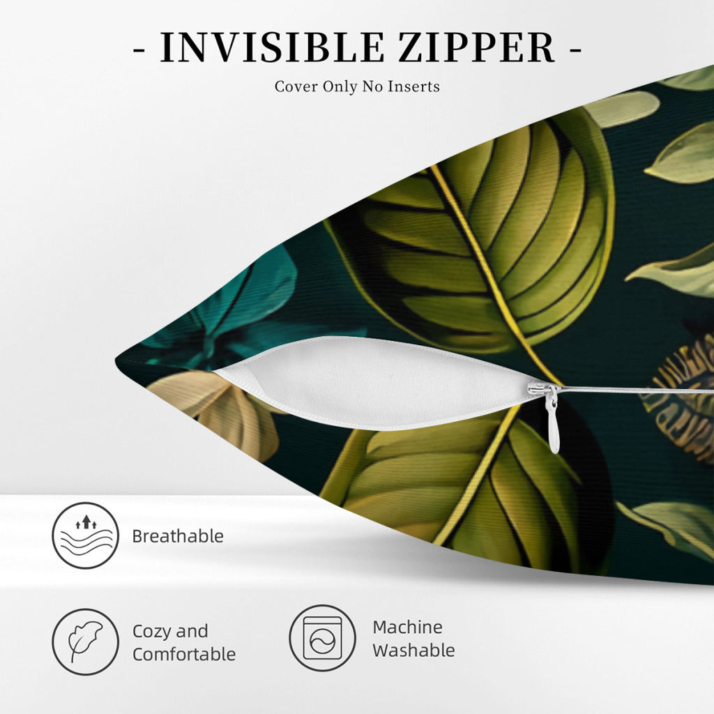 Forest Green Butterfly Print Cushion Cover Koda Store