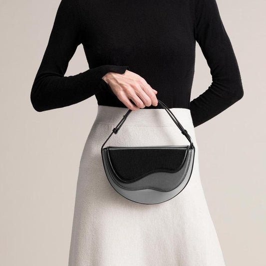 Wave Crossbody Saddle Bag - Caramel - Koda Store - Free Shipping