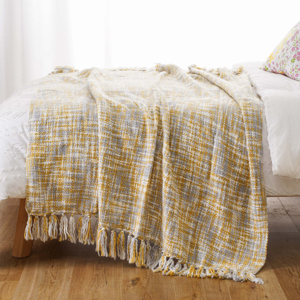 Crawford Tassel Knit Throw Blanket - Koda Store - Free Shipping