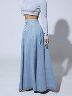 Meridian Denim Maxi Skirt Shop name