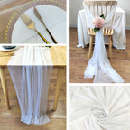 Whimsical Sheer Silk Chiffon Seamless Draping Table Runner - KODA STORE | Fashion x Homewares