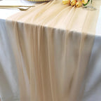 Whimsical Sheer Silk Chiffon Seamless Draping Table Runner - KODA STORE | Fashion x Homewares
