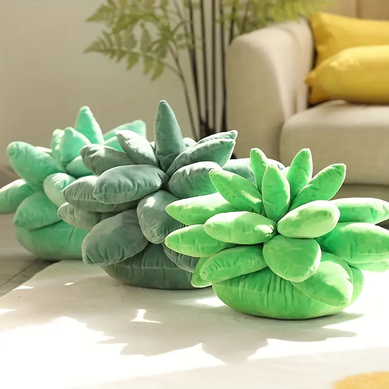 SuccuSnuggle Botanical Throw Pillow - Succulent-Inspired Plant Decor Shop name