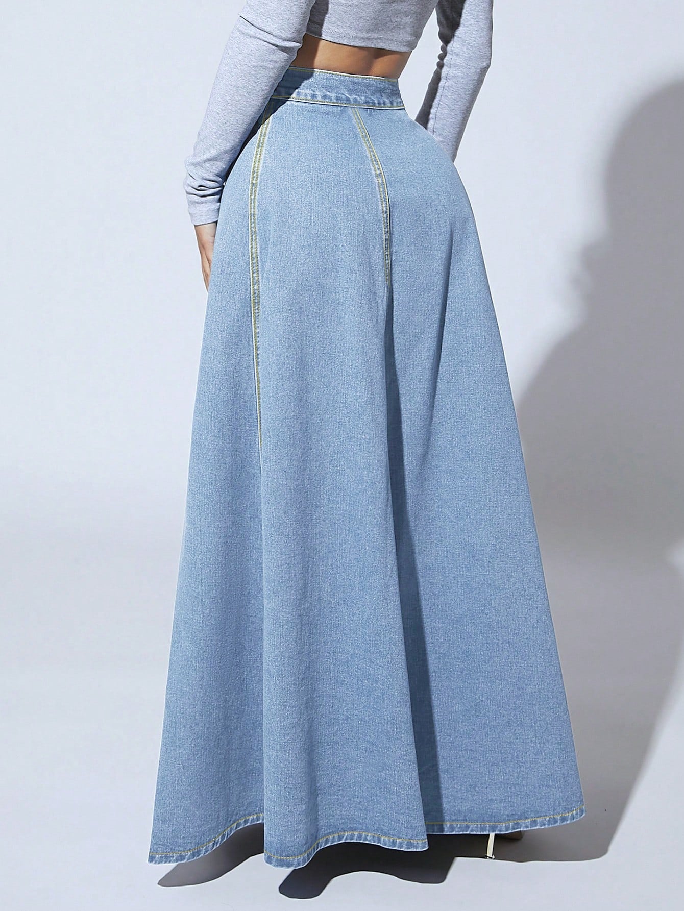 Meridian Denim Maxi Skirt Shop name