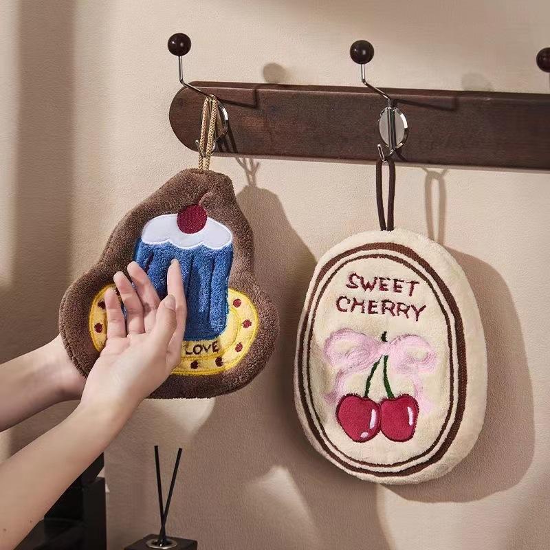 Sweet Cherry & Cupcake Hand Towel Set
