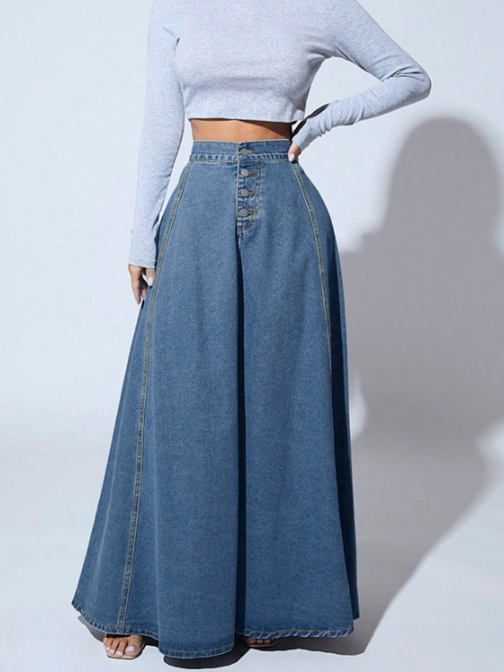 Meridian Denim Maxi Skirt Shop name