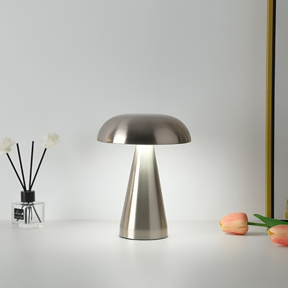 Metal Mushroom Cordless & Dimmable Tabletop Touch Lamp - Koda Store - Free Shipping