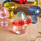 Fairy Mushroom Coloured Glass Vase Shop name
