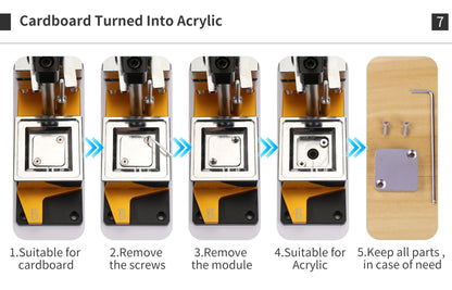 50*50mm Square Custom Photo Magnet Maker Kit - Press Push  Machine, Cutter & 100 Acrylic Pieces Set