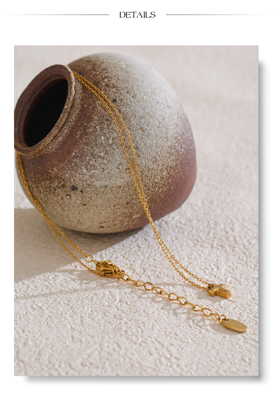 Petite Gold Cross Pendant Necklace