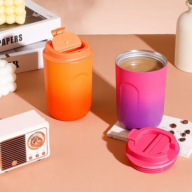 Gradient Double Wall Insulated Stainless Steel Travel Cup 380ml - KODA STORE | Fashion x Homewares