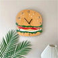 Hamburger Wall Clock Shop name