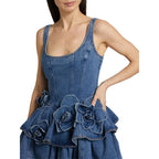 Botanique Indigo Denim Midi Dress