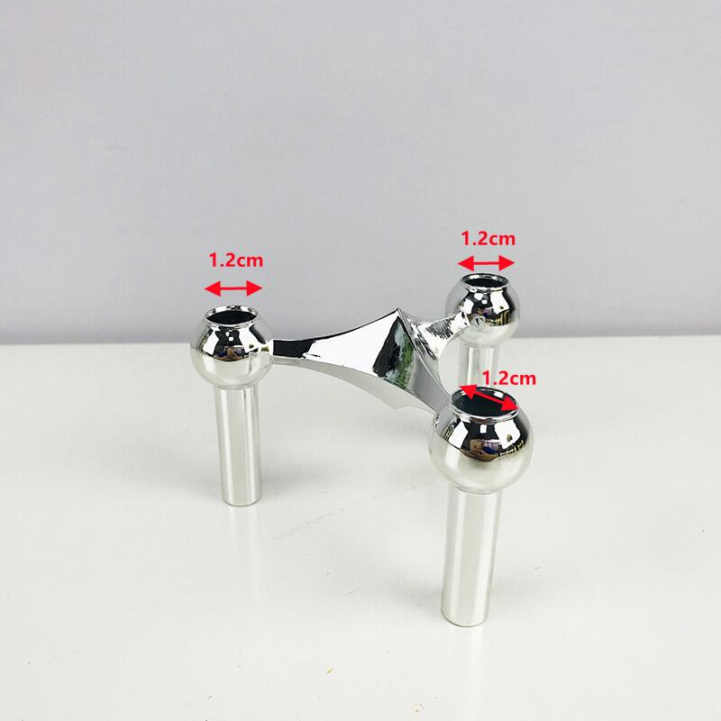 Stackable Molecular Structure Metal Taper Candle Holder Koda Store