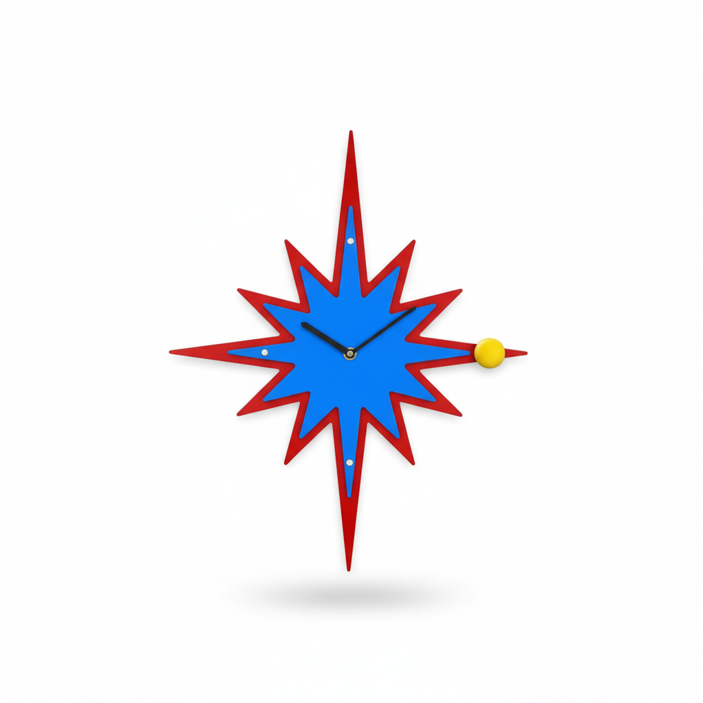 Electric Star Wall Clock
