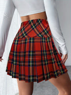 Totally Tartan Pleated Mini Skirt Shop name