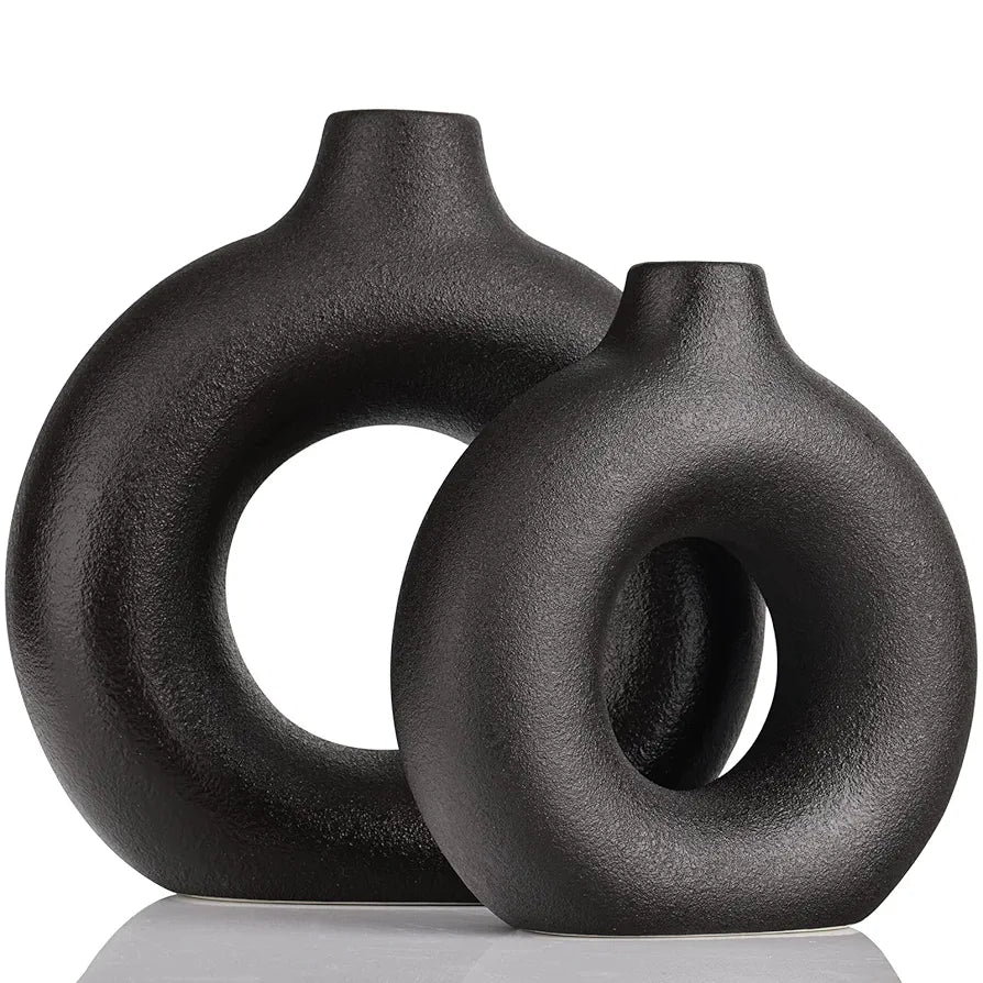 Black Donut Vase Shop name