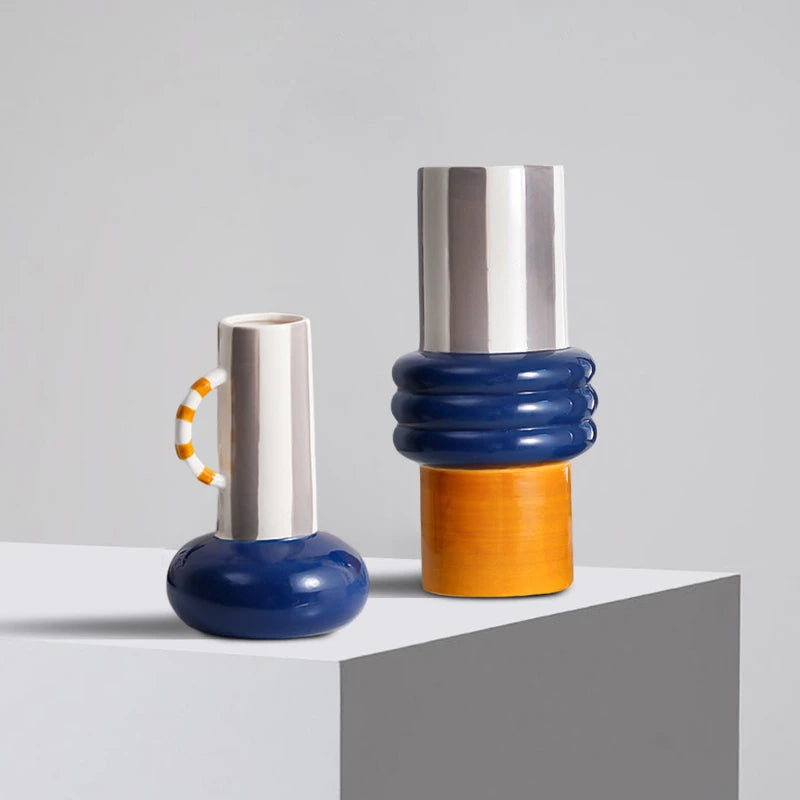 Patchwork Illusion Tabletop Vase Set Shop name