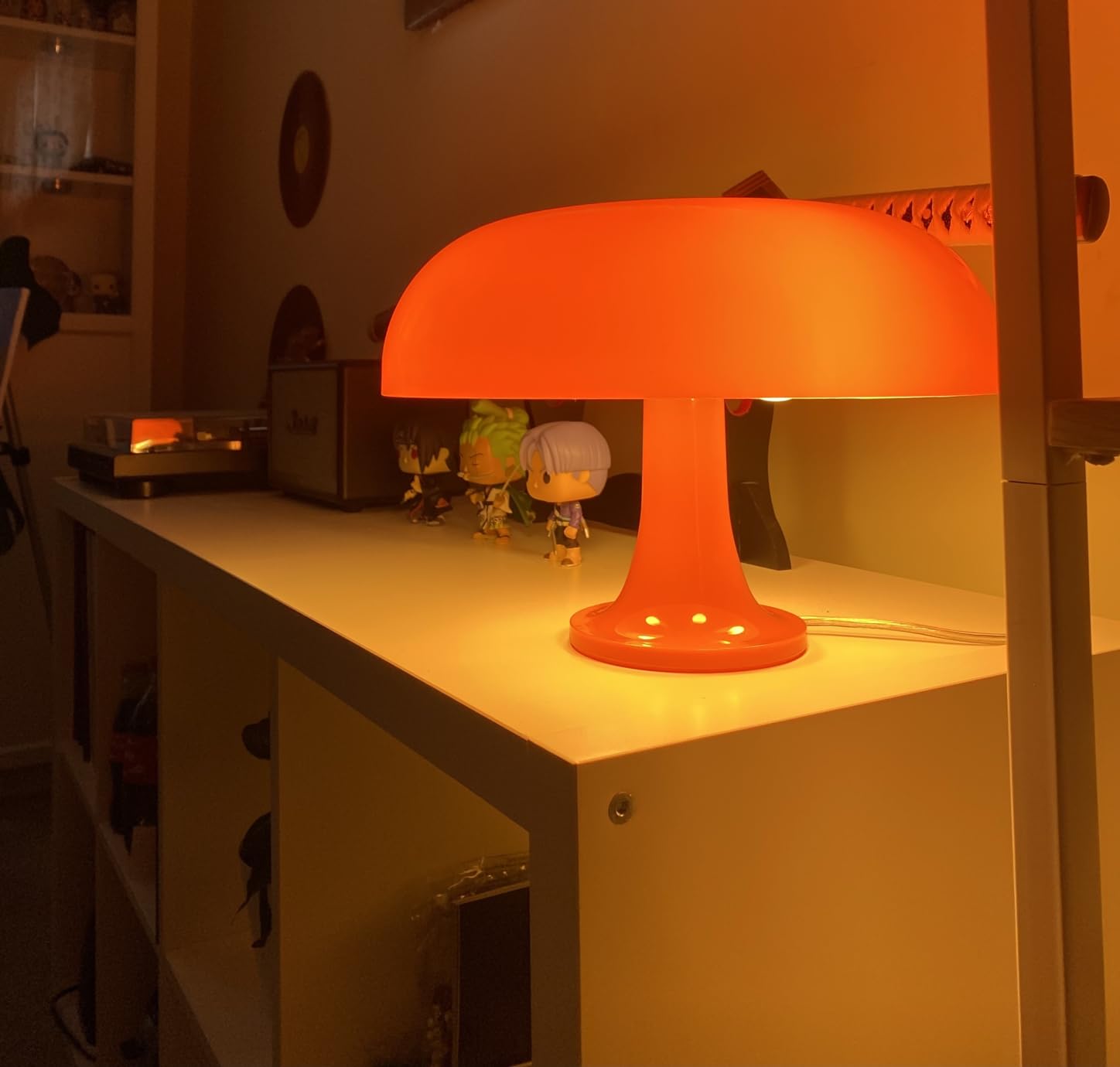 Nesso Replica Art Deco Mushroom Lamp - Orange | Dimmable Koda Store Australia