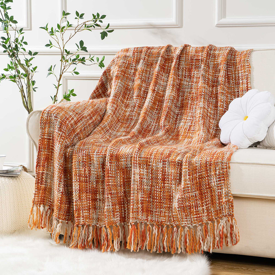 Crawford Tassel Knit Throw Blanket Shop name