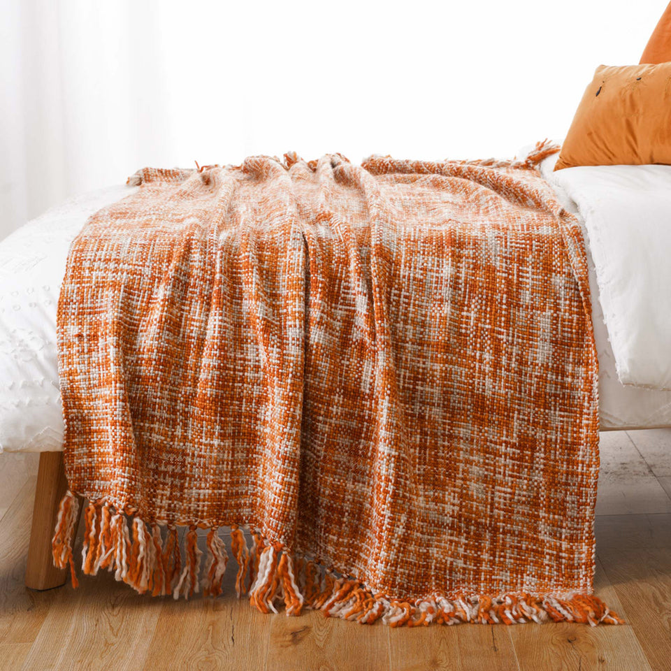 Crawford Tassel Knit Throw Blanket Shop name