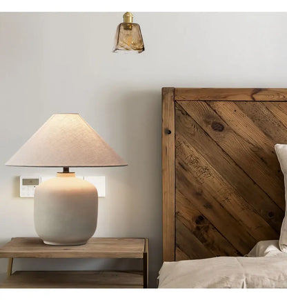 Wabi Sabi Linen & Ceramic Table Lamp - KODA STORE | Fashion x Homewares