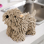 Chenille Absorbable Puppy Hand Towel - Machine Washable - Koda Store - Free Shipping
