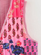 Pretty in Pink Patchwork Vest - Koda Store - Free Shipping