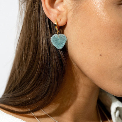 Sugar Coated Heart Drop Earrings Shop name