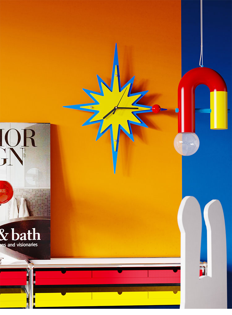 Electric Star Wall Clock