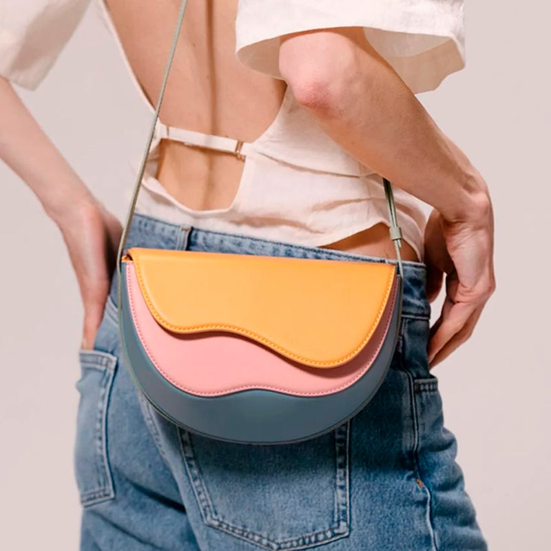 Wave Crossbody Saddle Bag - Caramel Koda Fashion & Decor