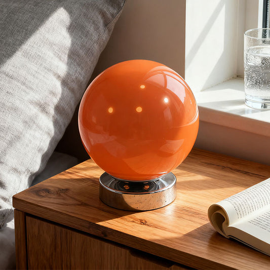 Orbital Glow Glass Sphere Table Lamp – Ambient Room Lighting