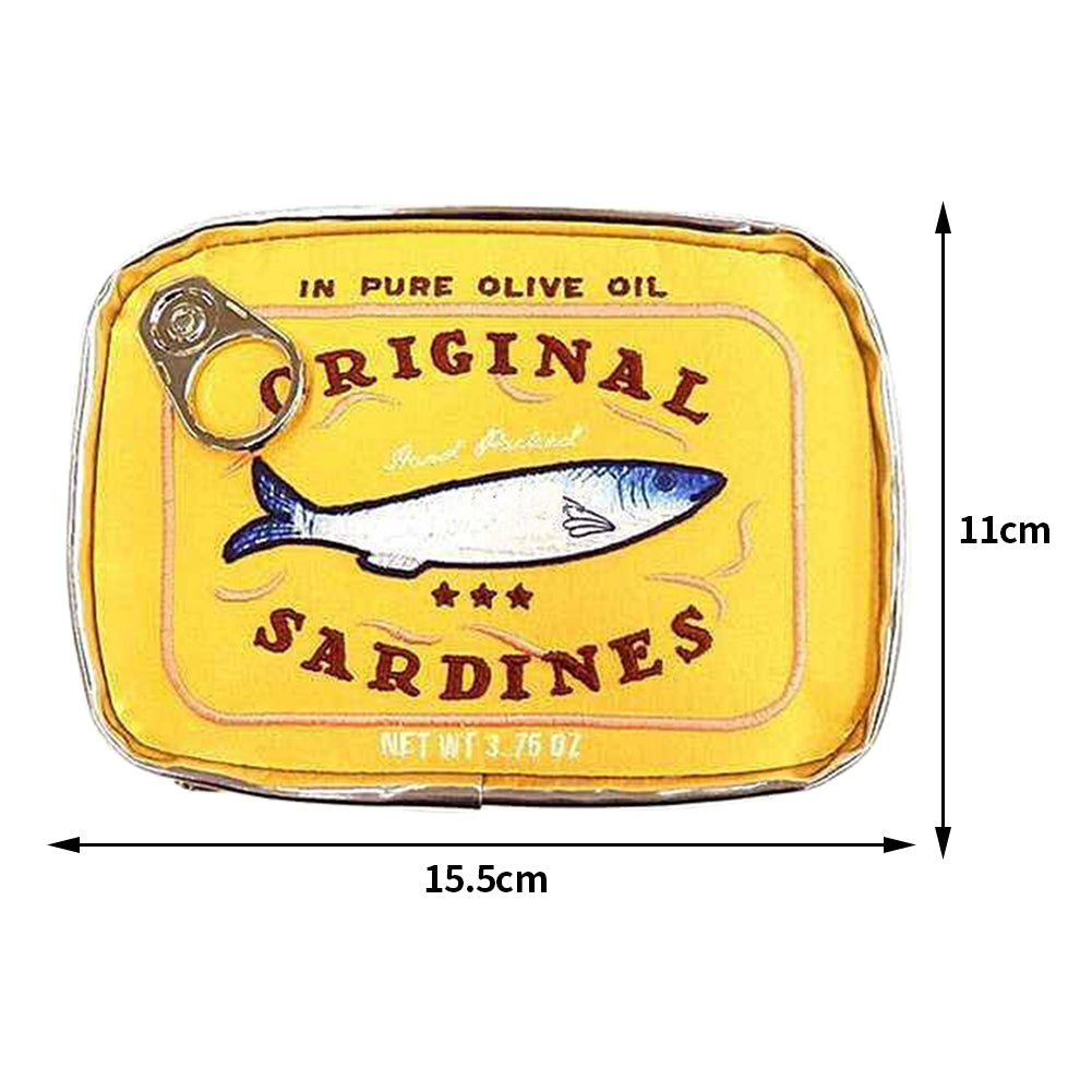 Canned Sardines Novelty Cosmetics Bag