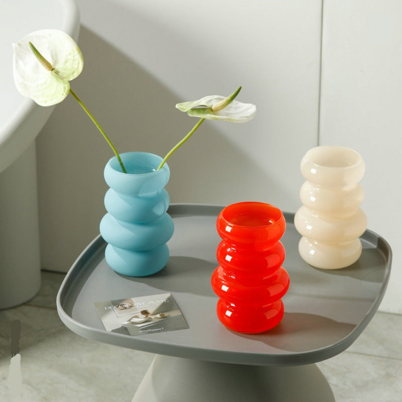 Nordic Tubular Coloured Glass Tabletop Vase Koda Store