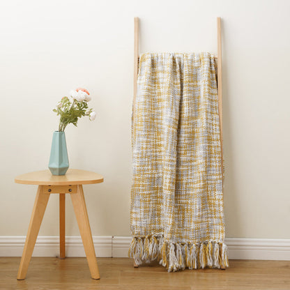 Crawford Tassel Knit Throw Blanket Shop name