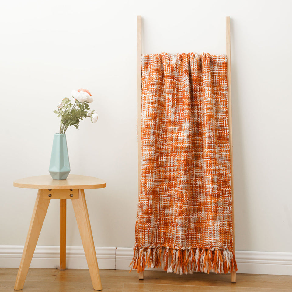Crawford Tassel Knit Throw Blanket Shop name